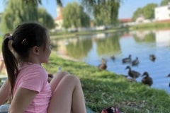 Družina venku
